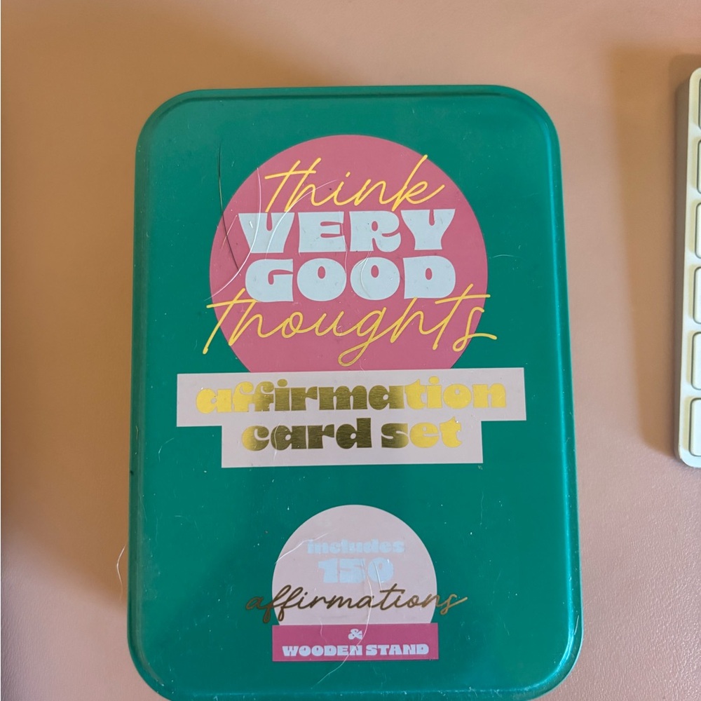 Think Very Good Thoughts Affirmation Card Set - Teal
